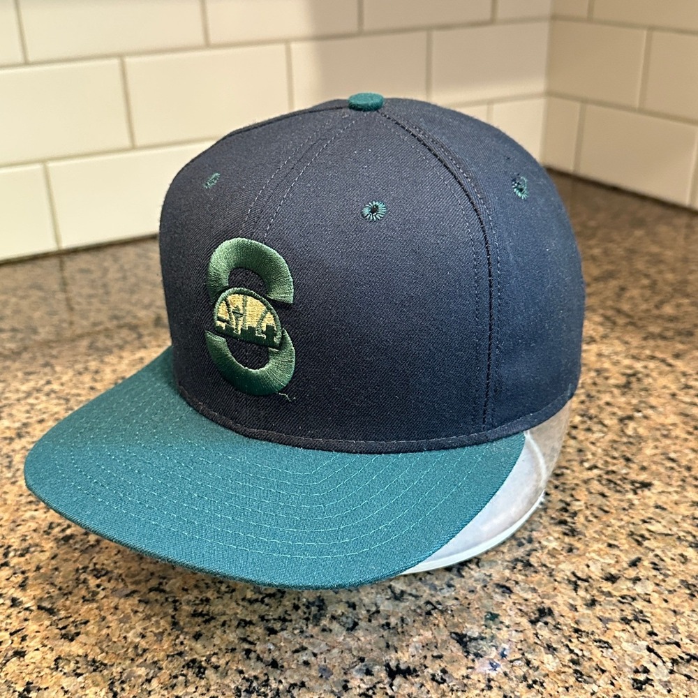 Vintage 90s Seattle SuperSonics New Era Snapback Hat Sonics NBA Made USA New